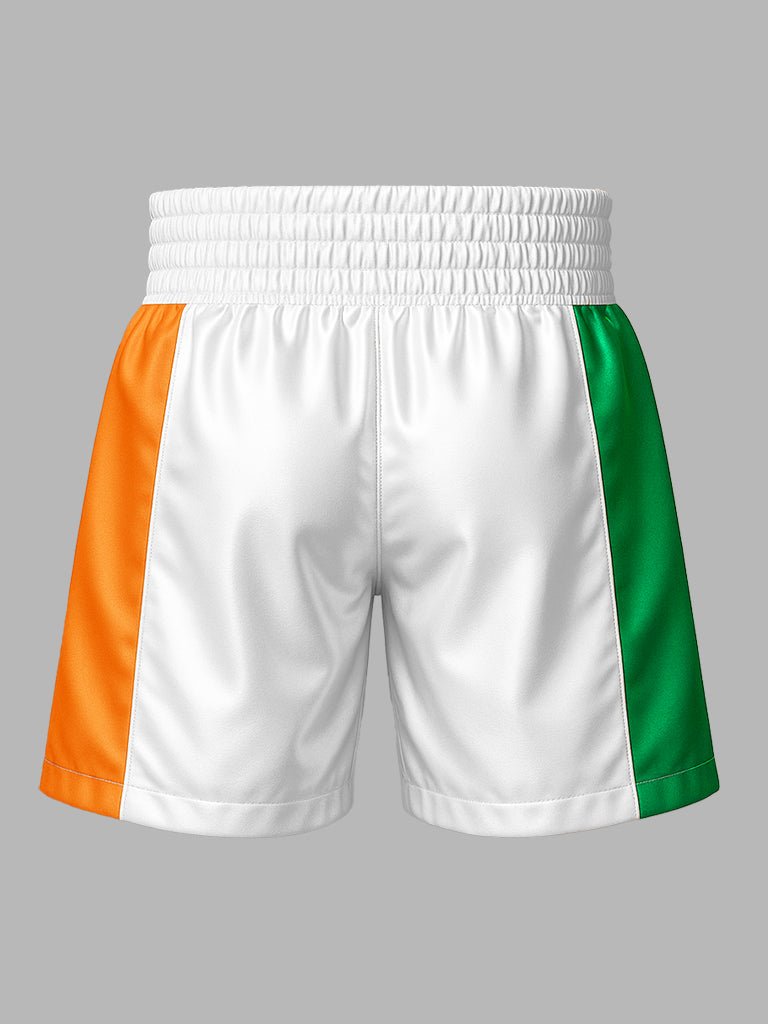 Irish Boxing Shorts White - My Irish T-Shirts